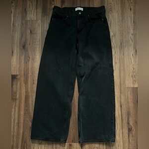 Abercrombie and Fitch Ultra Loose Low Rise Jeans